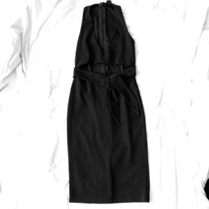 Deep V Little Black Dress